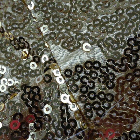 Adult Gold Shiny Sequin Vest Size M - Picture 11 of 11